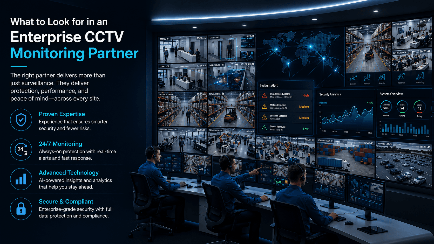 What to Look for in an Enterprise CCTV Monitoring Partner